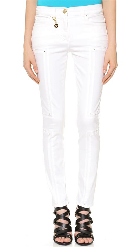 versace jeans skinny moto denim|versace jeans online shopping.